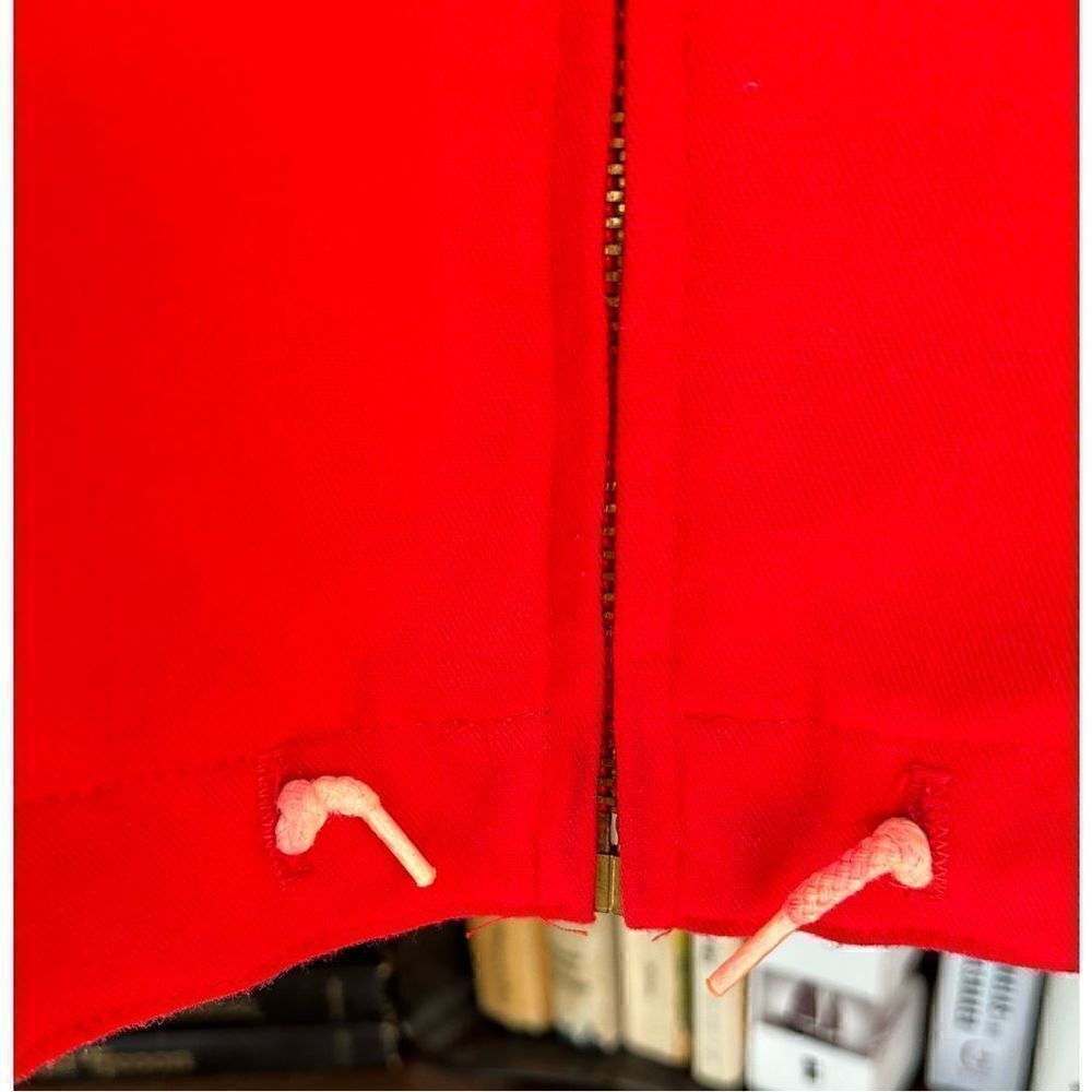 Vintage Levi’s 1980s Red Front Zip Jacket With Shoulder Pads Size Small - Picture 3 of 16